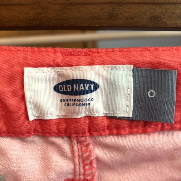 Women's Old Navy Peach shorts with palm trees - Size 0 - Picture 4 of 7